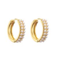Fashion Star Heart Shape Pineapple Alloy Inlay Artificial Pearls Rhinestones Rings Earrings main image 4