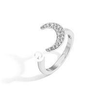 Fashion Star Heart Shape Pineapple Alloy Inlay Artificial Pearls Rhinestones Rings Earrings sku image 4