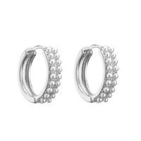 Fashion Star Heart Shape Pineapple Alloy Inlay Artificial Pearls Rhinestones Rings Earrings sku image 6
