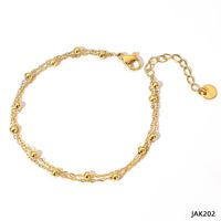 Simple Style Geometric Alloy Plating Anklet sku image 3