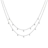 Fashion Geometric Stainless Steel Necklace Inlay Zircon Stainless Steel Necklaces main image 5