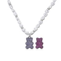 Fashion Animal Imitation Pearl Copper Artificial Gemstones Bracelets Earrings Necklace In Bulk sku image 16