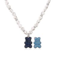 Fashion Animal Imitation Pearl Copper Artificial Gemstones Bracelets Earrings Necklace In Bulk sku image 20