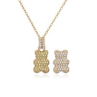 Fashion Animal Imitation Pearl Copper Artificial Gemstones Bracelets Earrings Necklace In Bulk sku image 3