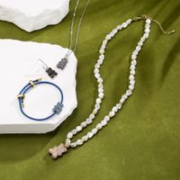 Fashion Animal Imitation Pearl Copper Artificial Gemstones Bracelets Earrings Necklace In Bulk main image 1