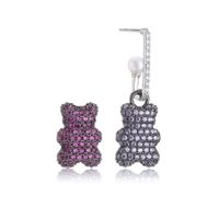 Fashion Animal Imitation Pearl Copper Artificial Gemstones Bracelets Earrings Necklace In Bulk sku image 11