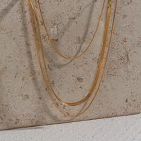 Fashion Geometric Stainless Steel Necklace Layered Stainless Steel Necklaces main image 6