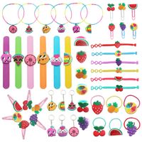 Cartoon Style Fruit Plastic Epoxy Rings Bracelets main image 1