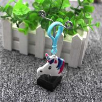Cute Unicorn Plastic Bag Pendant Keychain main image 3