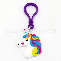 Cute Unicorn Plastic Bag Pendant Keychain sku image 18