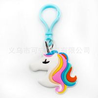 Cute Unicorn Plastic Bag Pendant Keychain sku image 17