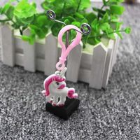 Mignon Licorne Plastique Pendentif De Sac Porte-clés main image 6