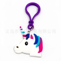 Cute Unicorn Plastic Bag Pendant Keychain sku image 7