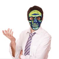 Halloween Skull Plastic Masquerade Party Party Mask main image 3