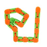 24-section Bicycle Plastic Chain Track Decompression Toy main image 2