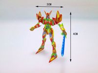 New Children's Plastic 3d Robot Puzzle Model Gifts main image 3