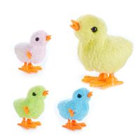 Wind-up Spring Jumping Bunny Clockwork Plush Duck Clockwork Cockerel Clockwork Chicken Easter Toy sku image 2