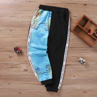 Fashion Map Cotton Printing Patchwork Casual Pants Baby Clothes main image 2