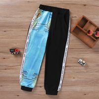 Fashion Map Cotton Printing Patchwork Casual Pants Baby Clothes main image 1