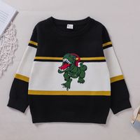 Casual Dinosaur Polyester Acrylic Printing Patchwork Baby Clothes main image 1