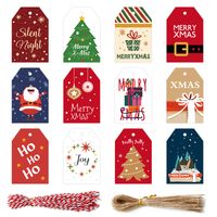 Christmas Christmas Tree Bow Knot Paper Party Card main image 4