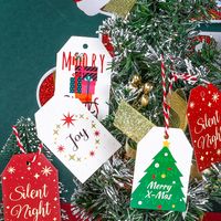 Christmas Christmas Tree Bow Knot Paper Party Card main image 2
