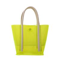 Streetwear Solid Color Transparent Square Magnetic Buckle Tote Bag main image 3