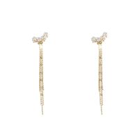 Fashion Tassel Alloy Inlay Zircon Women's Drop Earrings 1 Pair main image 5