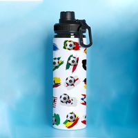 Fashion National Flag Football Aluminum Water Bottles main image 4