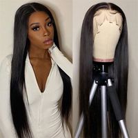 Unisex Fashion Street High Temperature Wire Centre Parting Long Straight Hair Wigs main image 4