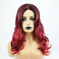 Unisex Fashion Street High Temperature Wire Centre Parting Long Curly Hair Wigs main image 5