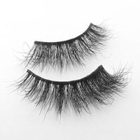 Natural Three Dimensional Multi-layer Mink Hair False Eyelashes One-pair Package Wholesale sku image 3