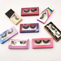 Natural Three Dimensional False Eyelashes Colorful Paper Box Package main image 3