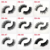 Natural Three Dimensional Mink Hair False Eyelashes One-pair Package main image 1