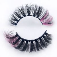 18mm Exaggerated Thick Multi-layer Colorful Imitation Mink Hair False Eyelashes sku image 8