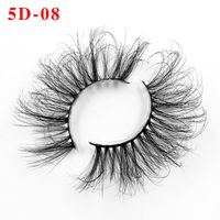New 25mm Natural Three Dimensional Artificial Mink Hair False Eyelash sku image 4