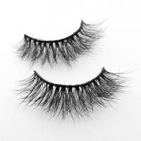 Natural Three Dimensional Mink Hair False Eyelashes One-pair Package sku image 9