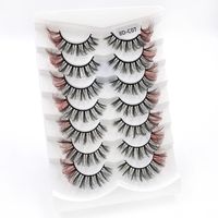 Neue Bunte 18mm Nerz-wie Falsche Wimpern 7 Pairs Gemischt sku image 7