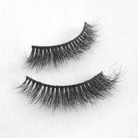 Natural Three Dimensional Mink Hair False Eyelashes One-pair Package sku image 10