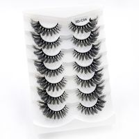 New Colorful 18mm Mink-like False Eyelashes 7 Pairs Mixed sku image 4