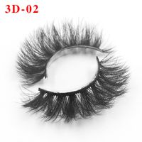 Three Dimensional Fluffy False Eyelashes Single Pair Package Butterfly Paper Box sku image 72