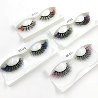 18mm Colorful Eye Tail Lengthened Mink-like False Eyelashes 8 Pairs main image 5