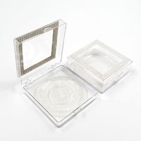 Transparent Square Box With Diamond False Eyelash Box sku image 12
