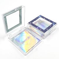 Transparent Square Box With Diamond False Eyelash Box sku image 9