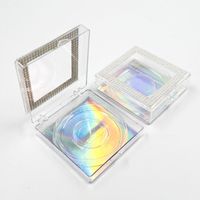 Transparent Square Box With Diamond False Eyelash Box sku image 13