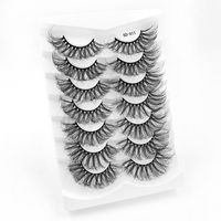 25mm Moelleux Trois-dimensions Multi-couche De Vison-comme Faux Cils 7 Paire sku image 14