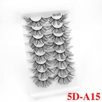 25mm Trois-dimensions Épais Exagéré De Fibers Chimiques Faux Cils Huit Paires sku image 15