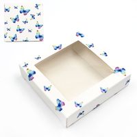 New Square Butterfly Window False Eyelash Card Paper Box sku image 4