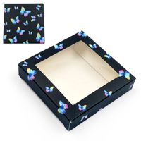 New Square Butterfly Window False Eyelash Card Paper Box sku image 13