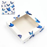 New Square Butterfly Window False Eyelash Card Paper Box sku image 3